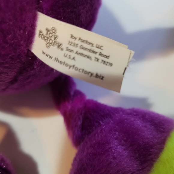 Toy Factory 2015 Floppy Monkey Plush 13" Soft Purple Glitter Eyes Stuffed Animal - Picture 7 of 7